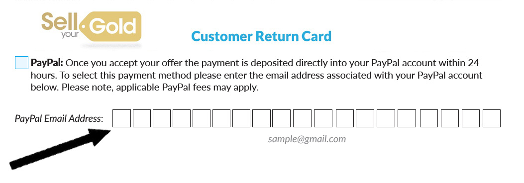 customer return card