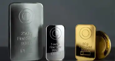 Gold and silver bullion bars and rounds